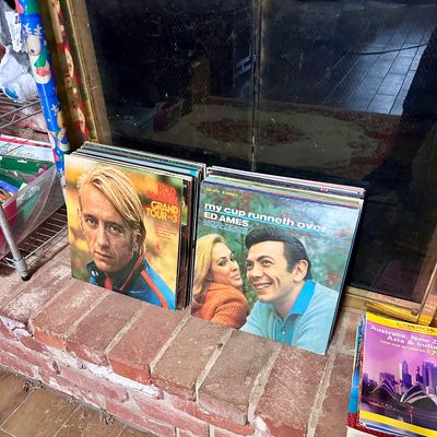 Sale Photo Thumbnail #33: Collection of vintage vinyl LP record albums, including Rod McKuen's Grand Tour Vol. 3 and Ed Ames' My Cup Runneth Over.