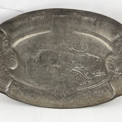 Sale Photo Thumbnail #328: Scandia Pewter Hunting Motif Charger