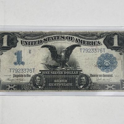 Sale Photo Thumbnail #147: 1899 $1 Black Eagle Silver Certificate