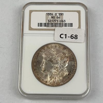 Sale Photo Thumbnail #374: 1884-O US Morgan Silver Dollar MS 64