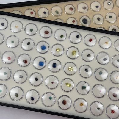 Sale Photo Thumbnail #226: Mixed Gemstone Assortment in 2 Trays
