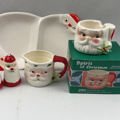 Sale Photo Thumbnail #426: Ceramic Santa Tableware with Box