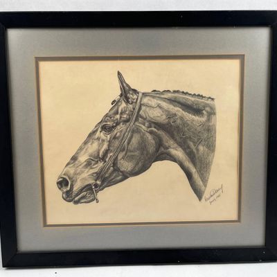 Sale Photo Thumbnail #388: Roanke Denny Horse Head Graphite, 1985