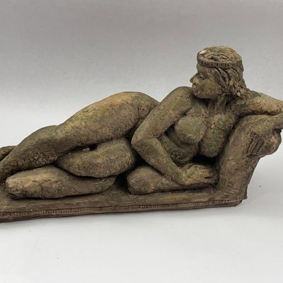 Sale Photo Thumbnail #445: Ezra Reclining Terracotta Figure