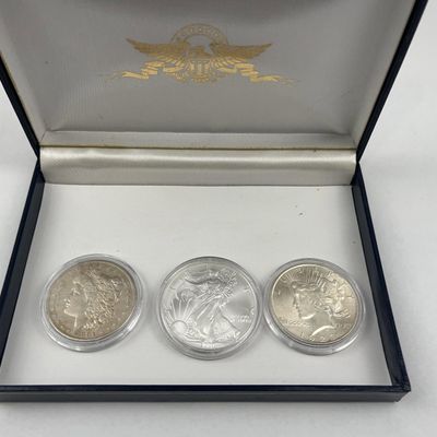 Sale Photo Thumbnail #264: Morgan, Peace & Silver Eagle Dollars