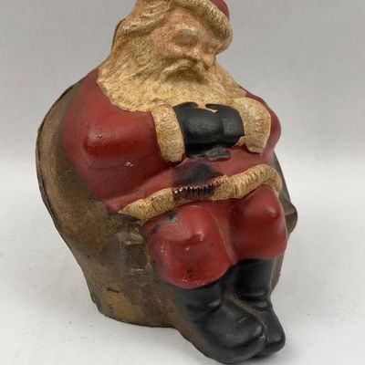 Sale Photo Thumbnail #128: Cast Iron Santa Claus Still Bank