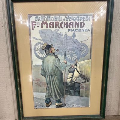 Sale Photo Thumbnail #335: O. Ballerio Marchand Lithograph