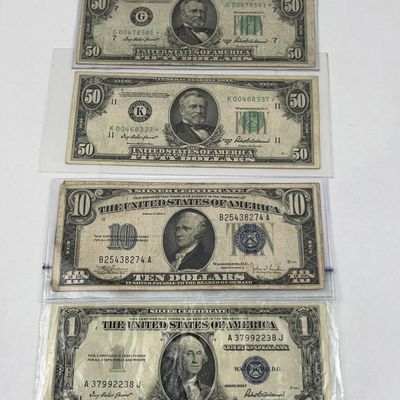 Sale Photo Thumbnail #474: US Star Notes & Silver Certificates
