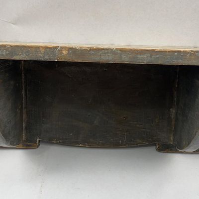 Sale Photo Thumbnail #158: Primitive Painted Wood Hanging Shelf