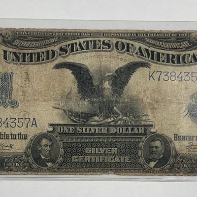 Sale Photo Thumbnail #266: 1899 $1 Black Eagle Silver Certificate