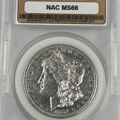 Sale Photo Thumbnail #270: 1881-S US Morgan Silver Dollar MS66