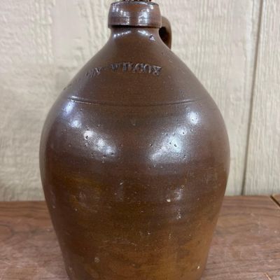 Sale Photo Thumbnail #66: Goodwin and Wilcox Stoneware Ovoid Jug