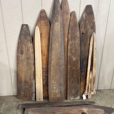 Sale Photo Thumbnail #526: Set 11 Wood Fur Drying Boards