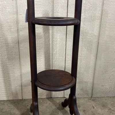 Sale Photo Thumbnail #193: Oak Two-Tier Smoking Stand