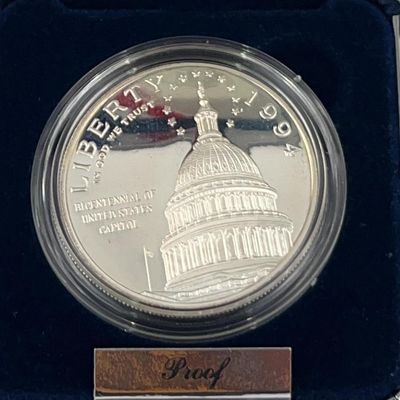 Sale Photo Thumbnail #23: 1994-W US Capitol Bicentennial Dollar