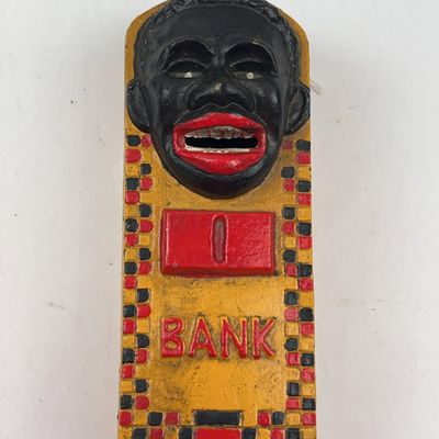 Sale Photo Thumbnail #200: Black Americana Cast Iron Bank