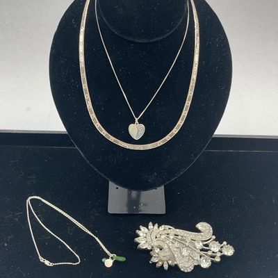 Sale Photo Thumbnail #433: Sterling & Rhinestone Jewelry