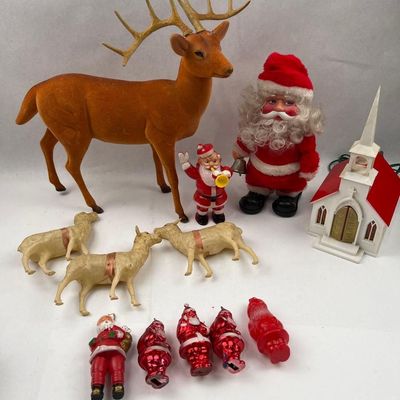Sale Photo Thumbnail #399: Flocked & Plastic Christmas Items