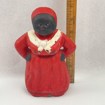 Sale Photo Thumbnail #280: Cast Iron Black Americana Banks & More