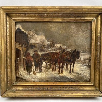 Sale Photo Thumbnail #446: European School O/C Winter Landscape