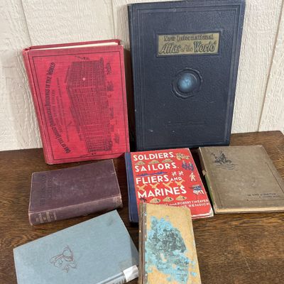 Sale Photo Thumbnail #84: Educational Books & 1944 Atlas