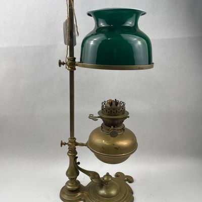 Sale Photo Thumbnail #246: Hinks & Son Brass Student Lamp