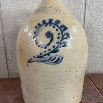 Sale Photo Thumbnail #257: Haxtun Ottman & Co. Salt Glaze Jug