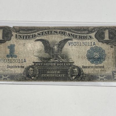 Sale Photo Thumbnail #146: 1899 $1 Black Eagle Silver Certificate