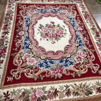 Sale Photo Thumbnail #170: Aubusson Style Floral Wool Rug