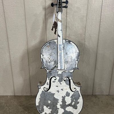Sale Photo Thumbnail #218: Metal String Instrument Sculpture
