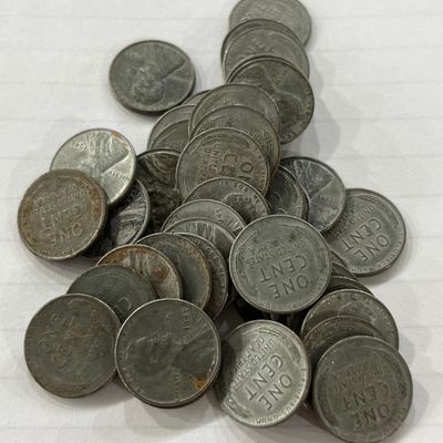 Sale Photo Thumbnail #120: 1943 Steel Lincoln Wheat Cent Set