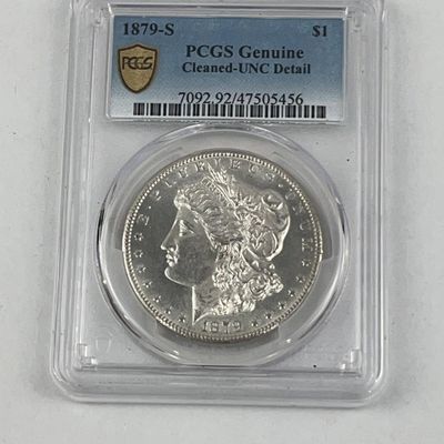 Sale Photo Thumbnail #25: 1879-S Morgan Silver Dollar PCGS UNC