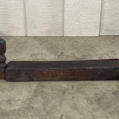 Sale Photo Thumbnail #411: Oak Barley Twist Fireplace Fender