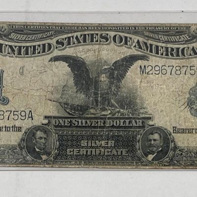 Sale Photo Thumbnail #150: 1899 $1 Black Eagle Silver Certificate
