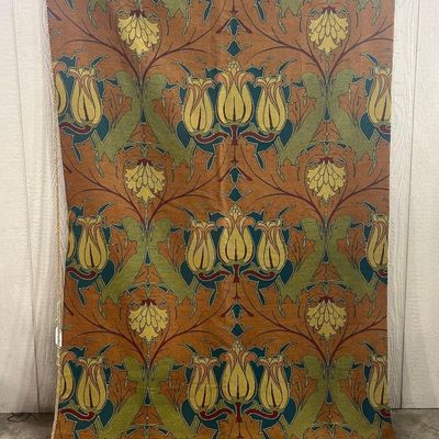 Sale Photo Thumbnail #182: Arts & Crafts Floral Woven Portiere