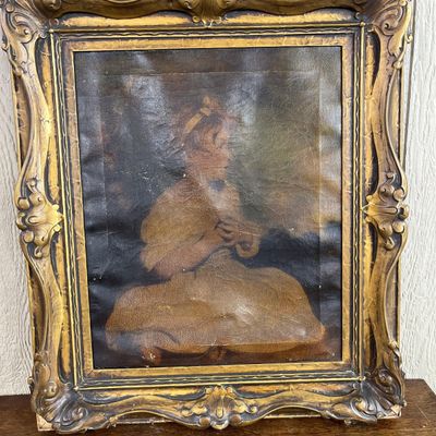 Sale Photo Thumbnail #214: 19th C. European School, Seated Child