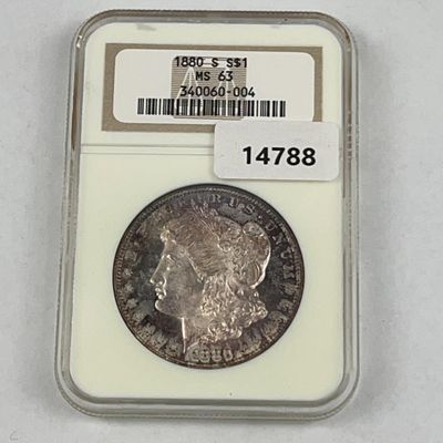 Sale Photo Thumbnail #26: 1880-S US Morgan Silver Dollar MS 63