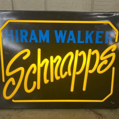 Sale Photo Thumbnail #349: Hiram Walker Schnapps Light-Up Sign