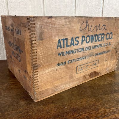 Sale Photo Thumbnail #306: 1951 Atlas Powder Co. Wood Crate