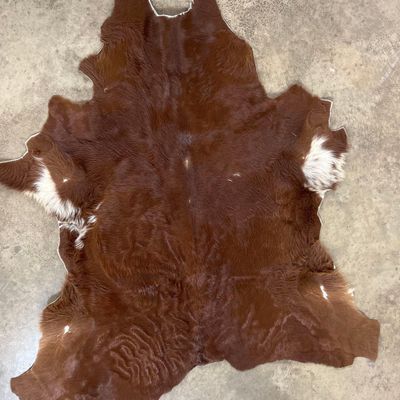 Sale Photo Thumbnail #244: Cowhide Rug in Brown & White