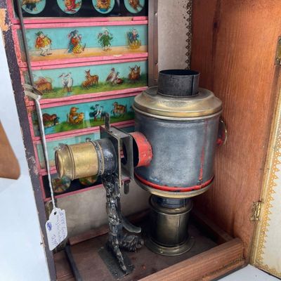 Sale Photo Thumbnail #340: Schoenner Magic Lantern & Slides