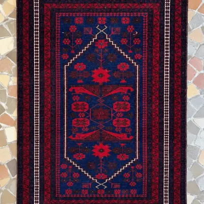 Turkish Hand Woven Small Area Rug 