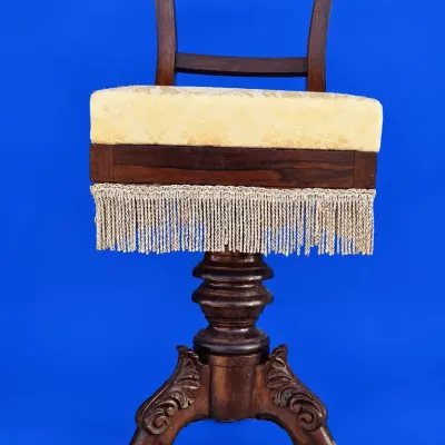 Vintage Mahogany Vanity Chair