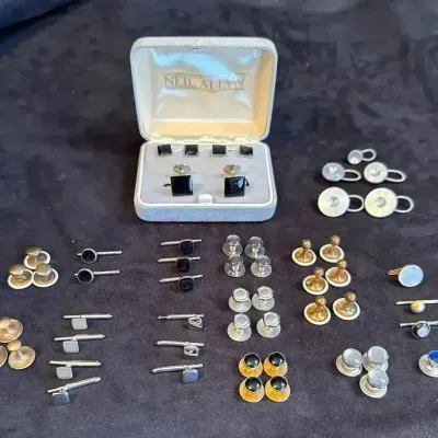 Vintage Neil Allyn Cufflink Set & Formal Shirt Stud Lot
