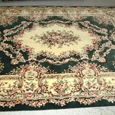 Hand Made Aubusson Carpet - 10'2" x 7'9"