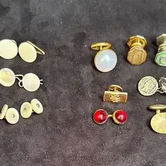  Vintage Men’s Cufflink Collection – 1920s–1950s Styles
