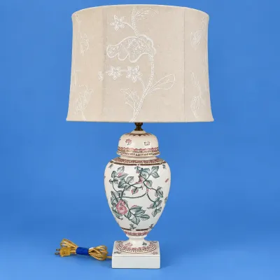 Cream Vintage Ginger Jar Lamp