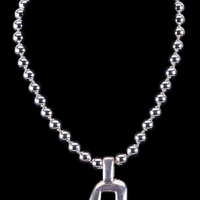 Sale Photo Thumbnail #578: Sterling Silver Statement Necklace