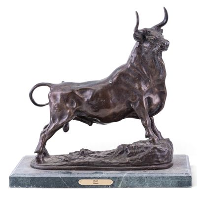Sale Photo Thumbnail #310: Bronze Bull Sculpture after George Gardet