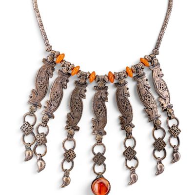 Sale Photo Thumbnail #561: Antique Middle Eastern/Yemeni Bedouin Necklace